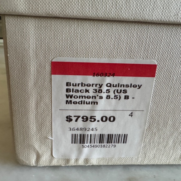 Burberry Quinsy Black Eomen's 8.5 38.5 Suede, leather, Boots - Picture 15 of 16